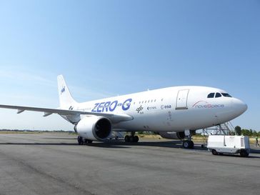 Der ehemalige Kanzler-Airbus „Konrad Adenauer” A310-304 VIP ist das europaweit einzigartige Parabelflugzeug. Quelle: Foto: DSHS, Presse und Kommunikation (idw)