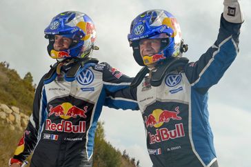 Sébastien Ogier/Julien Ingrassia (F/F), Volkswagen Polo R WRC, 2016 Rally Spain. Bild: "obs/Volkswagen Motorsport GmbH/Daniel Roeseler"