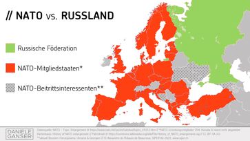 NATO Osterweiterung: Das Kriegsbündnis rückt seit Jahren gegen die Völker des Ostens vor. Stand 2022