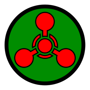 Warnzeichen der US-amerikanischen Streitkräfte für chemische Waffen