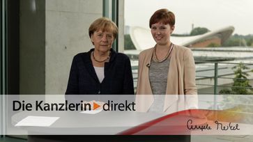 Screenshot aus dem Youtube Video "Merkel würdigt Engagement von Rettern und Helfern"