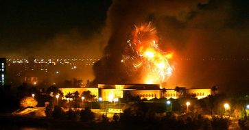 Bombardierung von Kabul. Der Krieg bis heute kostete mehr als 1 Million Menschen das Leben.