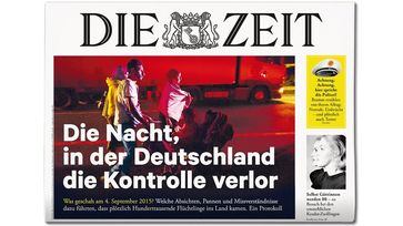 Aktuelle Zeitausgabe 35/16. Bild: "obs/DIE ZEIT"