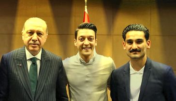 Erdogan, Özil und Gündogan (2018)