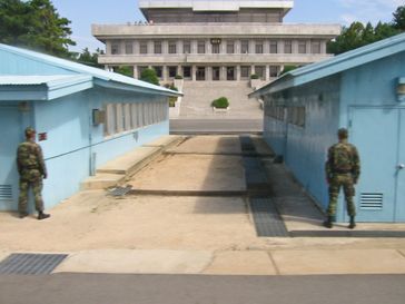 Grenze Nordkorea-Südkorea bei Panmunjeom