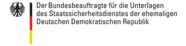 Logo des Bundesbeauftragten für die Unterlagen des Staatssicherheitsdienstes der ehemaligen Deutschen Demokratischen Republik (BStU)