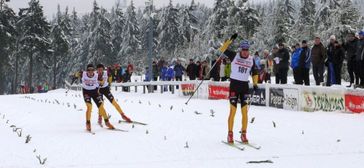 Zieleinlauf_Skiathlon_Herren Bild: DSV