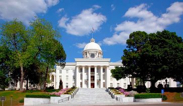 Capitol Gebäude in Mongomery, Bundesstaat Alabama (USA)