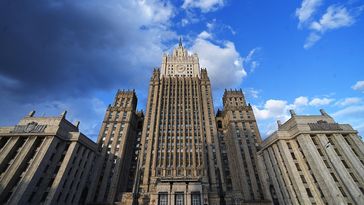 Auf dem Bild: Das Gebäude des Außenministeriums der Russischen Föderation in Moskau. Bild: Sputnik / JEWGENI ODINOKOW