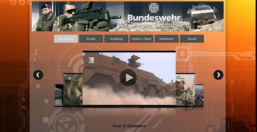 Kanal der Bundeswehr auf Youtube. Bild: Screenshot