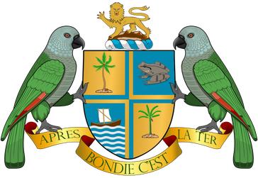 Wappen von Dominica (amtlich Commonwealth Dominica)