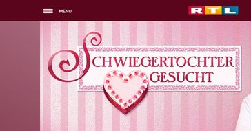 Bild: Screenshot der Webseite von "Schwiegertochter gesucht" bei rtl