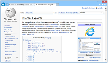 Internet Explorer 11 unter Windows 8.1