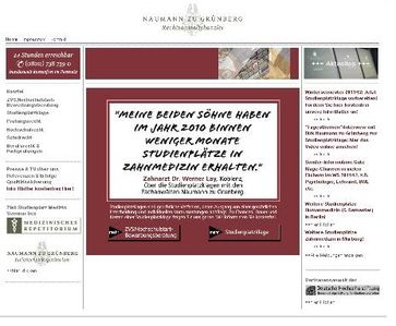 Webseite www.uni-recht.de