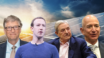 Bild: Solarpanel Freepik/ BillGates Wikimedeia Public Domain/ Jeff Bezos Wikimedia Public Domain/ Zuckerberg Wikimedia Creative Commons Attribution 2.0/ Soros Wikimedia Creative Commons Attribution-Share Alike 3.0/ Komposition WB  / Eigenes Werk