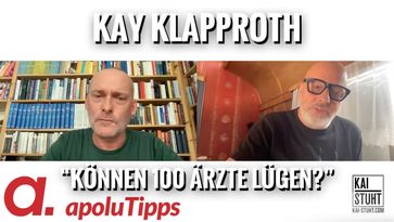 Bild: SS Video: "Interview mit Dr. Kay Klapproth – “Können 100 Ärzte lügen?”" (https://tube4.apolut.net/w/ph4sS3F5rWAHPvtR3nL5ku) / Eigenes Werk