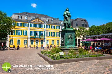 Spitzenkandidaten aus der Geburtsstadt von Ludwig van Beethoven diskutieren Gesundheitspolitik bei health tv.  Bild: "obs/health tv"