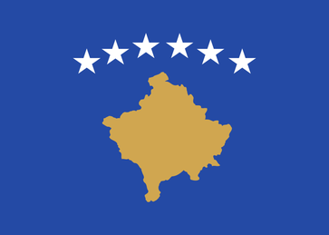 Flagge von Kosovo