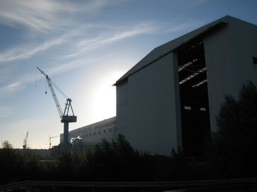 Hallen der Meyer-Werft