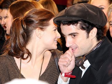 Oliver Wnuk mit Freundin Yvonne Catterfeld bei der Premiere von Keinohrhasen, im Dezember 2007