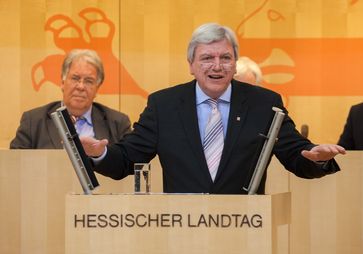 Volker Bouffier 2013 bei einer Rede im Hessischen Landtag