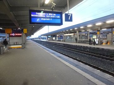 Zugausfall am Hauptbahnhof Essen