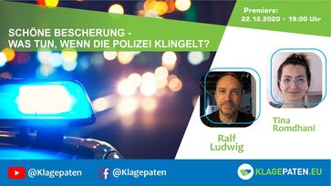 Bild: SS Video: "🔴 Klagepaten TV #22: Ralf Ludwig: Schöne Bescherung - was tun, wenn die Polizei klingelt? mit Tina R" (https://youtu.be/EFh2jkPKbTQ) / Eigenes Werk