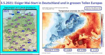 Es ist kalt in Deutschland in 2021! Sehr kaltem April folgt ein eisiger Mai 2021.