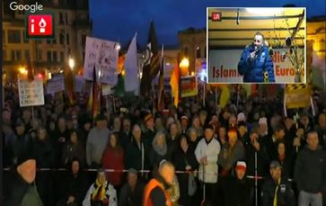 Bild: Screenshot Youtube Video "21.03.2016 PEGIDA live auf dem Theaterplatz"