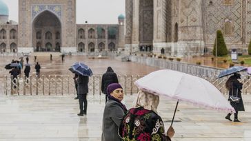 Weltkulturerbe: Registan in Samarkand, Usbekistan, 02.11.2022 Bild: www.globallookpress.com / Florian Gaertner