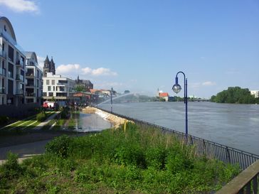 Rekord-Elbehochwasser in Magdeburg 2013