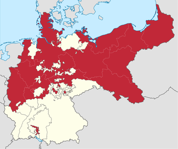Die größte Ausdehnung des preußischen Staates (1866–1918)