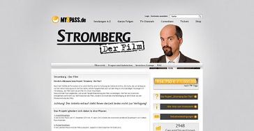 Screenshot Ausschnitt der Webadresse www.Stromberg-Der-Film.de auf der Interessierte alle Infos zum Projekt, zum Investment und zum Film finden.