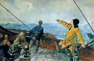 Bild: wikimedia: Christian-krohg-leiv-eriksson / UM / Eigenes Werk