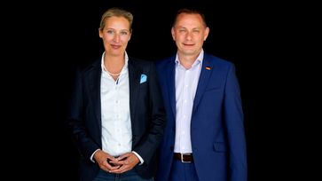 AfD-Spitzenduo Bundestagswahl 2021: Alice Weidel und Tino Chrupalla. Bild: AfD - Alternative für Deutschland Fotograf: Alternative für Deutschland