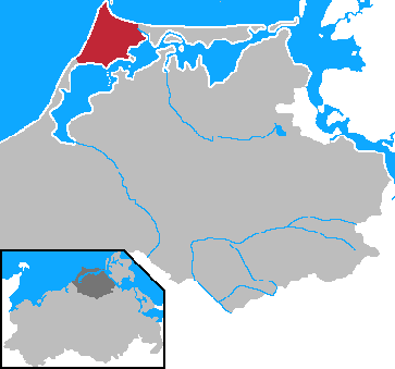 Lage der Halbinsel Darß Bild: Rauenstein / de.wikipedia.org