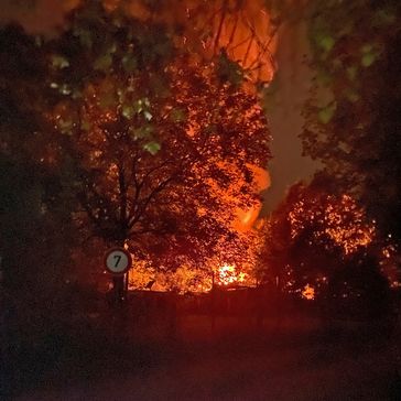 Der Brandort in Heiligenhaus Bild: Polizei