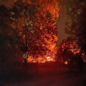 Der Brandort in Heiligenhaus Bild: Polizei