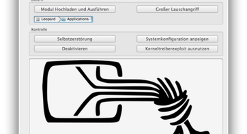 Screenshot der CCC-eigenen Steuerungssoftware