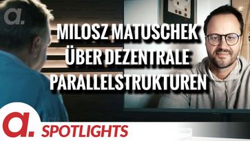 Bild: SS Video: "Spotlight: Milosz Matuschek über die Möglichkeiten dezentraler Parallelstrukturen" (https://tube4.apolut.net/w/dEKbT6S9xsfd3RZAissUaG) / Eigenes Werk