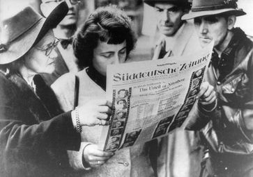 Süddeutsche Zeitung nach der Urteilsverkündung der Nürnberger Prozesse, 1. Oktober 1946