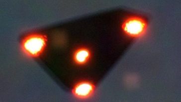 Fotografie eines angeblichen UFOs (Belgien, 1990)