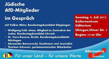 Juden in der AfD: Sie sollen jetzt Antisemitisch, also gegen sich selbst sein? (Symbolbild)