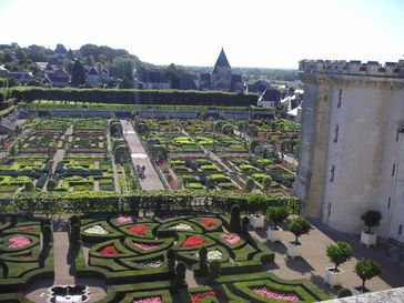 Park im Schloss Villandry, Frankreich, Renaissancegarten (Symbolbild)