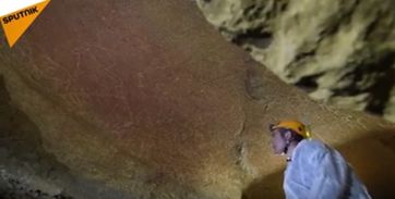 Bild: Screenshot Youtube Video "Pferde, Ziegen und Löwen: 14.000 Jahre alte Höhlenbilder in Spanien entdeckt"