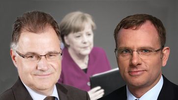 Jürgen Braun und Dirk Spaniel, MdB, MdB, Abgeordnete der AfD-Bundestagsfraktion