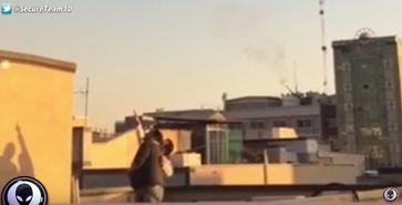 Bild: Screenshot Youtube Video "Iranian Military OPENS FIRE On UFO! 1/21/17 "