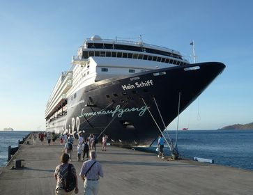 Das erste Schiff der Gesellschaft: die Mein Schiff 1 (hier noch unter dem Namen Mein Schiff; 2010)