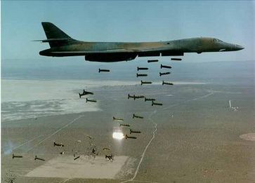 Ein US-amerikanischer B-1-Bomber