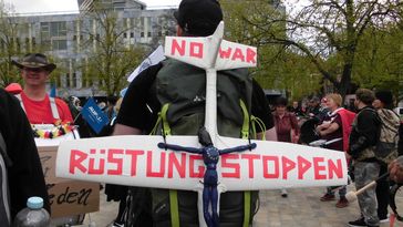 Friedensdemonstration in Magdeburg am 29. April 2023 Bild: Felicitas Rabe